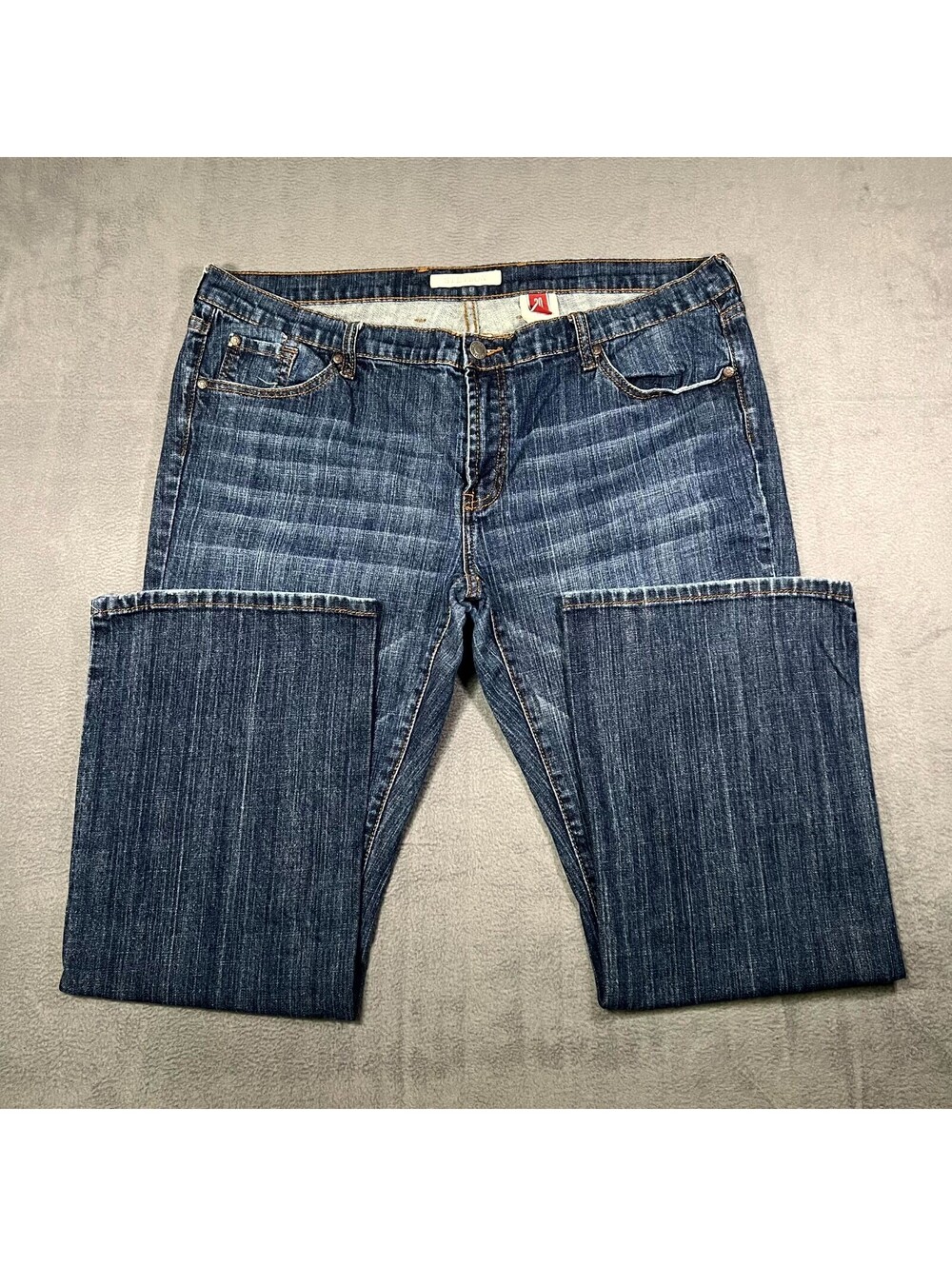 Stetson Jeans Blue Womens 20 Classic Bootcut Denim Dark Wash Western Everyday